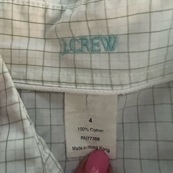 J.CREW short sleeve fitted button down - Picture 4 of 4